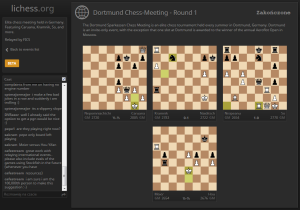 Lichess - relacje turniejowe na żywo